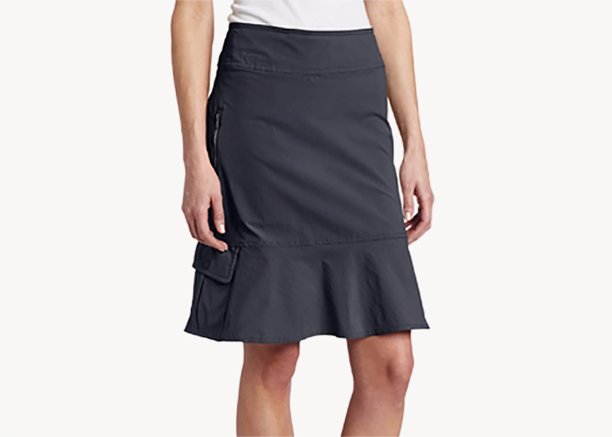 Knee length jersey outlet skirts with pockets