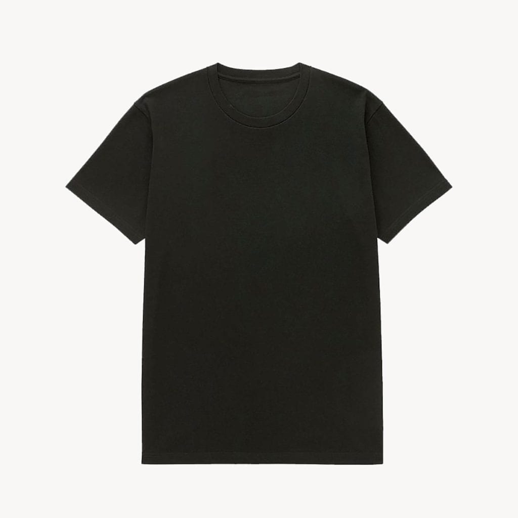 Mens Black Shirt-Minimalist Black Shirt Mens Basic Clothing Mens Short Sleeve Shirt; Mens Tunic Mens Fashion Black Crew Neck Shirt