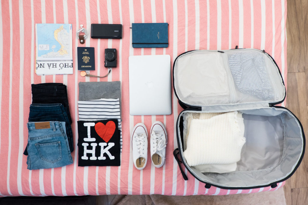 This garment bag keeps my clothes dry and wrinkle free