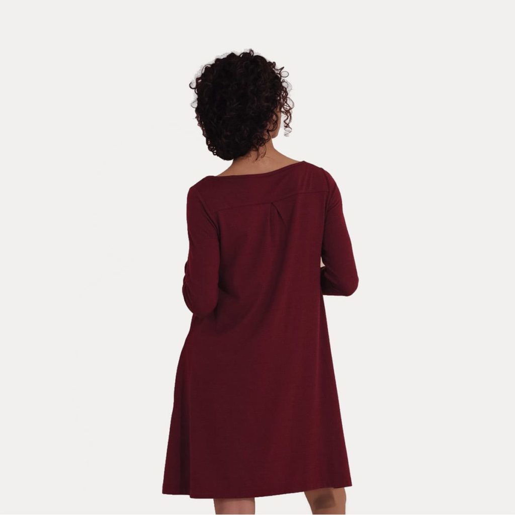 Wool& Rowena Merino Wool Swing Dress