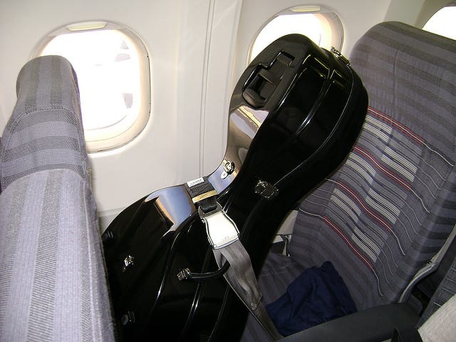 airline travel musical instruments