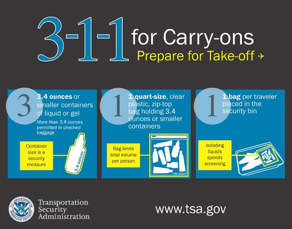 tsa carry on size rules